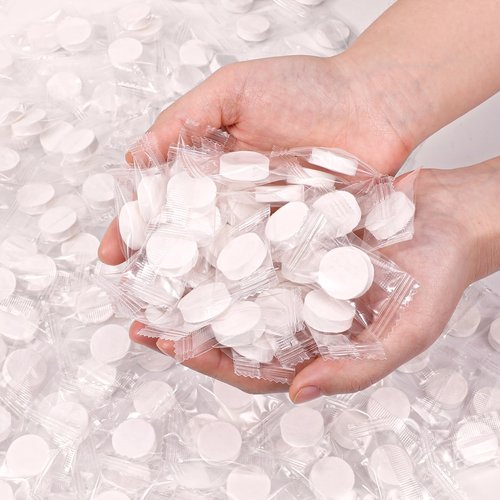 EupHHonycs 300 PCS Compressed Towels Mini Tablets Disposable Portable Face Towel Cotton Coin Tissue Portable Towels for Travel Camping Hiking Outdoor Sports Beauty Salon