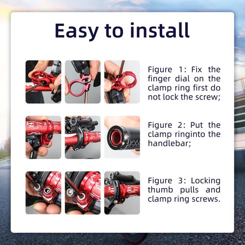 2Pcs Bicycle Shifters Clamp, 22.2mm Aluminum Alloy Bike Trigger Clamp with Screw, Mountain Bike Shifters Clamp Compatible with X7 X9 X0 XX XO1 XX1