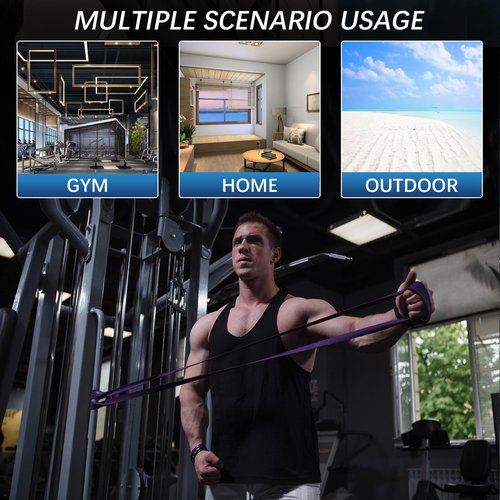 Resistance Bands Set for Pull Ups & Full Body Workouts, Exercise Bands for Men and Women, Multi-Level Workout Bands with Carry Bag, Strength Training & Physical Therapy