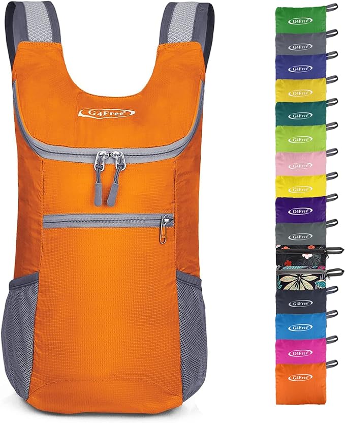 G4Free Lightweight Packable Hiking Backpack for Men Women Small Hiking Daypacks Foldable Shoulder Pack Casual Outdoor Bag 11L