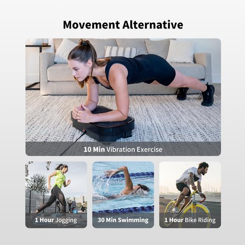 RelaxSport Vibration Plate Exercise Machine, Exercise Equipment for Whole Body, Vibration Plate for Home Fitness and Training