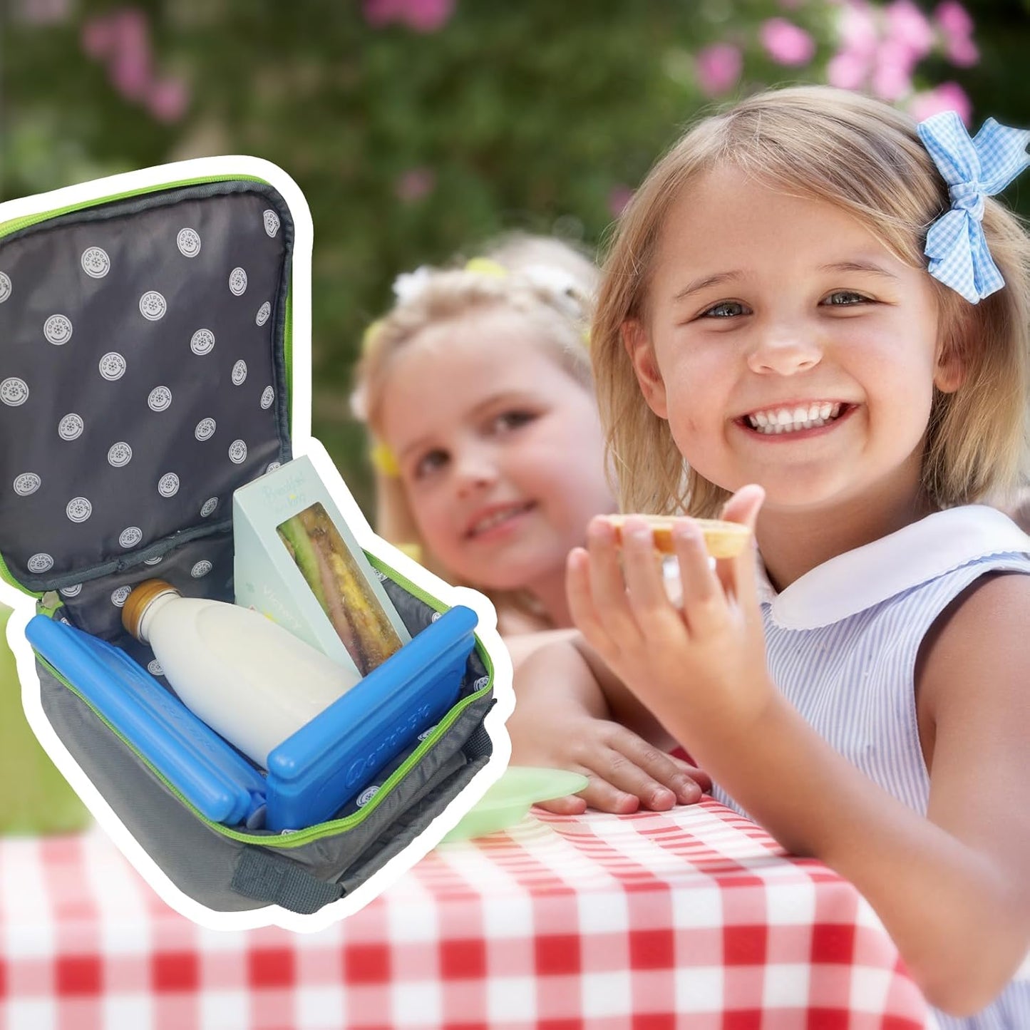 WORLD-BIO Ice Packs for Cooler, Reusable Freezer Packs for Lunch Box, Lunch Bag, Long Lasting Cold Pack for Work, School, Picnic, Camping, Fishing and More, Keep Beverages Foods Cold & Fresh