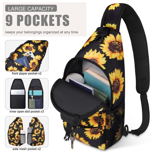 Pritent Crossbody Bags for Women Men Trendy Sling Bag Bakpack & Gym Bag for Women with Shoe Compartment Sport Gym Tote Bags