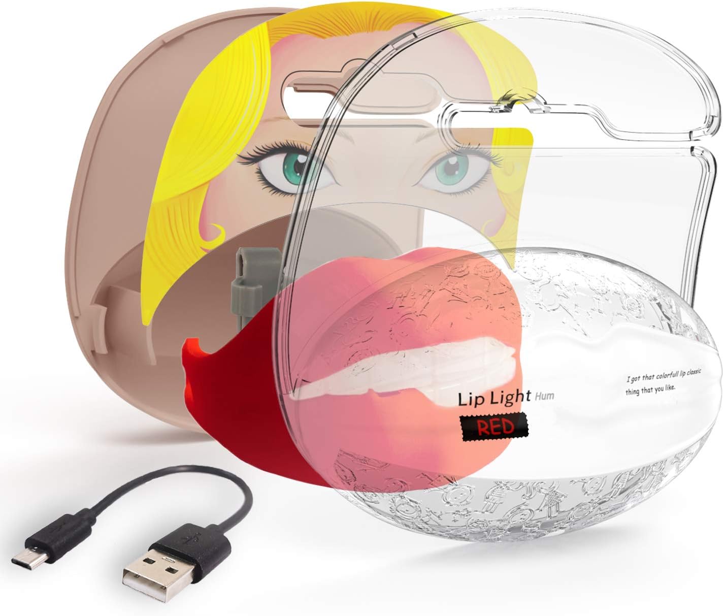 VOLO HUM lip bicycle tail light USB rechargeable led for night riding back safety cycle lights for bike MTB roadbike helmet scooter skateboard stroller warning kids biking cute accessories silicone