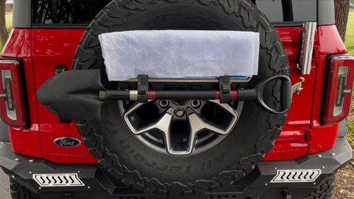 MusixiA Shovel Holder for Truck Quick Release Rubber Clamp Grip Mount Kit Fits for Roof Rack from 1"~1.9" in Diameter Tools and Equipment,Universal for Off-Road Vehicles UTVs ATVs Van Trucks 4Pcs