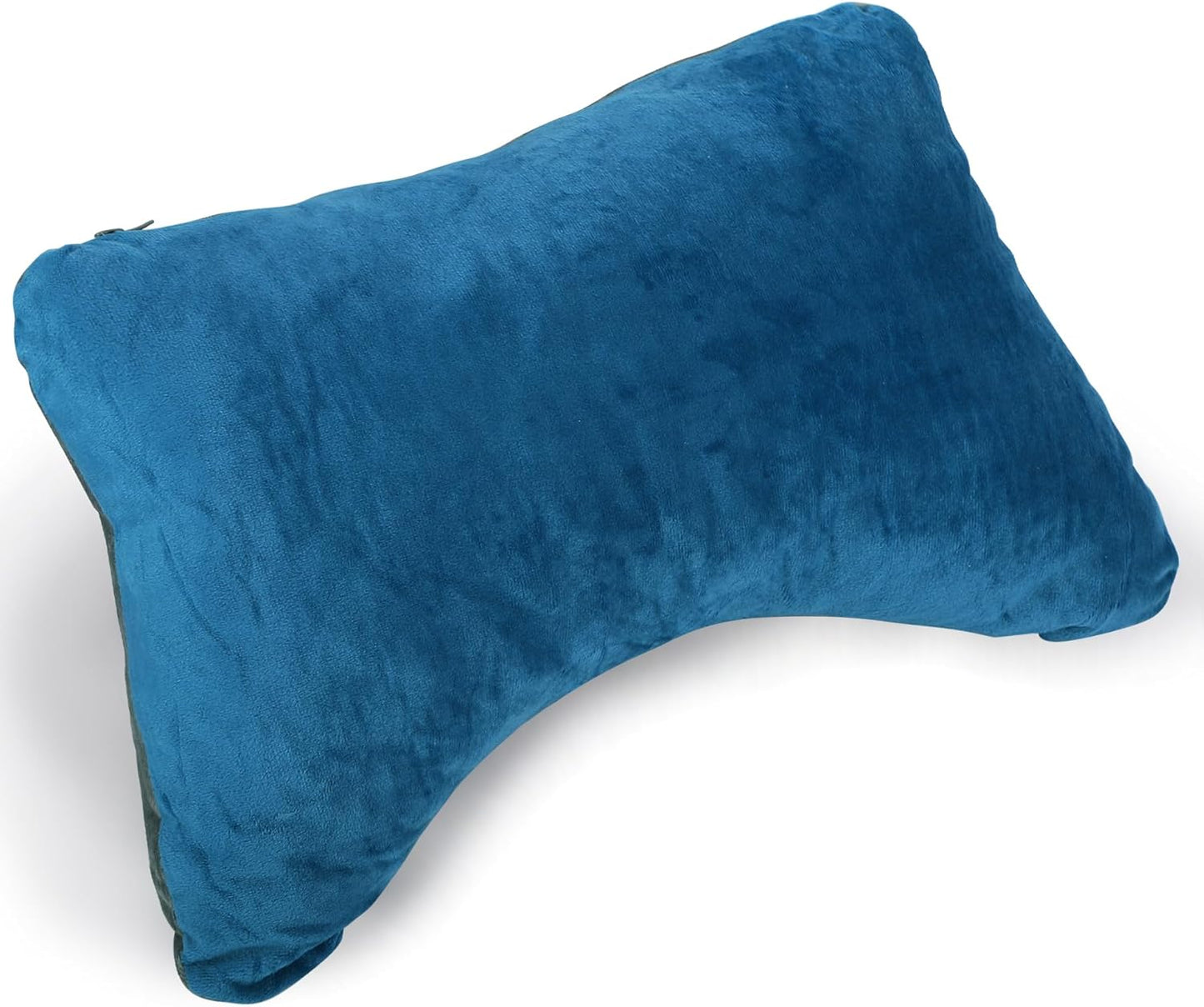 REDCAMP Small Camping Pillow Lightweight and Compressible, Flannel Travel Pillow with Removable Pillow Cover, 2 Pack
