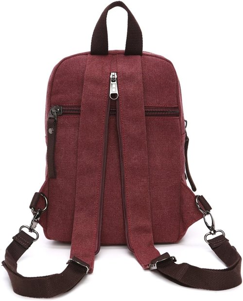 Arbag Small Cute Backpack Vintage Casual Canvas Shoulder Bag Daypack 8528bag,Grey
