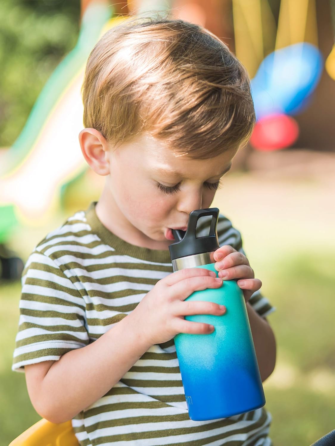 Simple Modern Ascent Chug Lid - Fits All Ascent and Hydro Flask Standard Mouth Water Bottle Sizes - Leak Proof, Double Wall Insulated - Deep Ocean