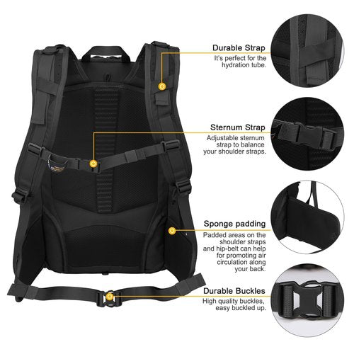 Mardingtop 40L Molle Tactical Backpack,Military backpack for Men, Cordura Backpack for Hiking,Camping,Hunting