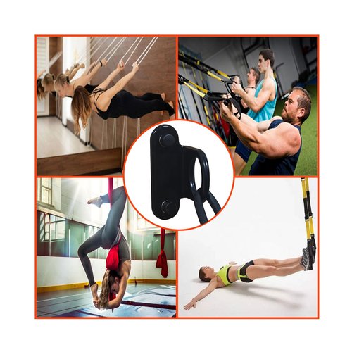 OKETHERMO Resistance Band Wall Anchor(3 PCS Black),Heavy Duty Resistance Bands Wall Mount,Adjustable Resistance Band Hooks,Wall Anchor for Resistance Bands for Home Gym Workouts