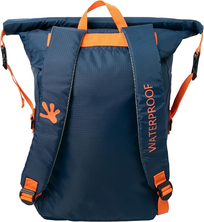 geckobrands Lightweight 30L Waterproof Backpack - Lightweight Watertight Outdoor Bag Hiking Traveling Light Water Activities