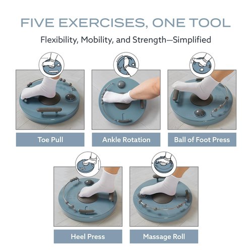 PT Pro Fit Foot Trainer, Plantar Fasciitis Relief, Deep Tissue Muscle Massage, Foot Arch and Heel Pain Treatment, Reflexology Tool