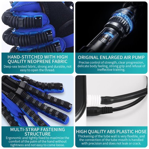BAUSATZ Upgraded rehabilitation robot gloves hand stroke recovery equipment, hand dysfunction patient training equipment stroke hemiplegia, hand massage mirror training