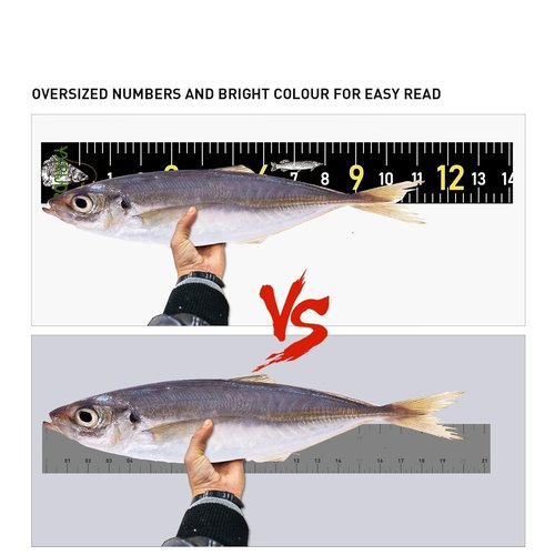 Fishing Ruler for Boat 51" Self-Adhesive Fish Measuring Decals (3 Pack) Waterproof Self Adhesive Measuring Ruler Tape (Black)