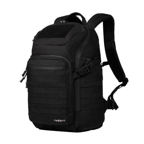 AMHEH 32L Military Tactical Backpack | Fit 17 Inch Laptop, Molle, EDC, Work, Hiking, Survival, Travel, Fit Most Men's Body (Black)