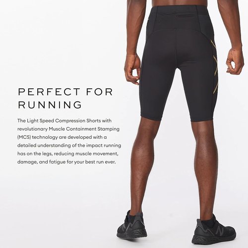 2XU Men's Light Speed Compression Shorts for Running and Active Sports