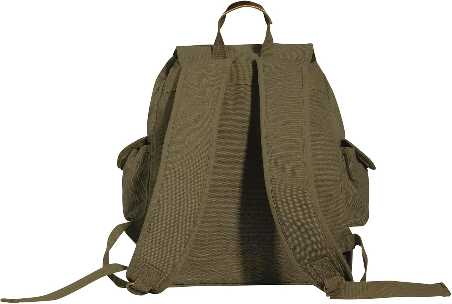 Rothco Vintage Expedition Rucksack - Classic Canvas Backpack for Everyday Adventures