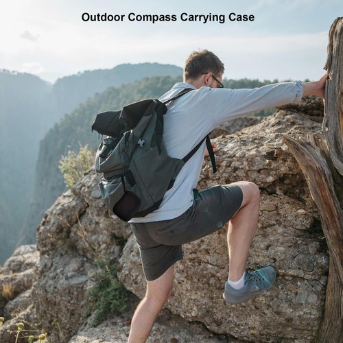 QFDSHOPCO Compass Case Hard Travel Protective Storage Bag Compatible with SUUNTO MC-2 MC-3 A-10 A-30 Camping Navigator Compass (Case Only)