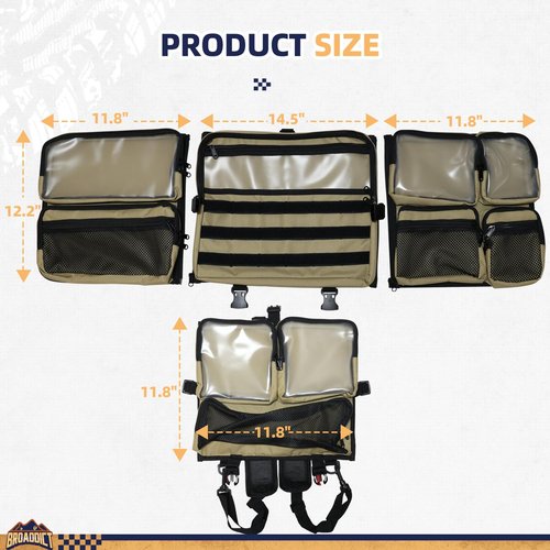 Broaddict Molle Panel Organizer For Multi-Size Molle, 4-In-1, Modular Molle Backpack, Molle Panel Accessories Sling Bag Shoulder Sling Pack Molle