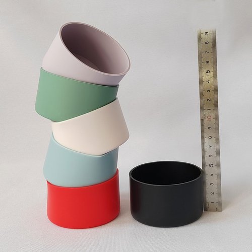 IOXXL 6Pcs Silicone Cup Boots for Water Bottle Fits Stanley/Hydro Flask/Simple Modern/Yeti/Owala, 2.8-3.1in Width Bottom Protector Cover Sleeve (6 Colors)