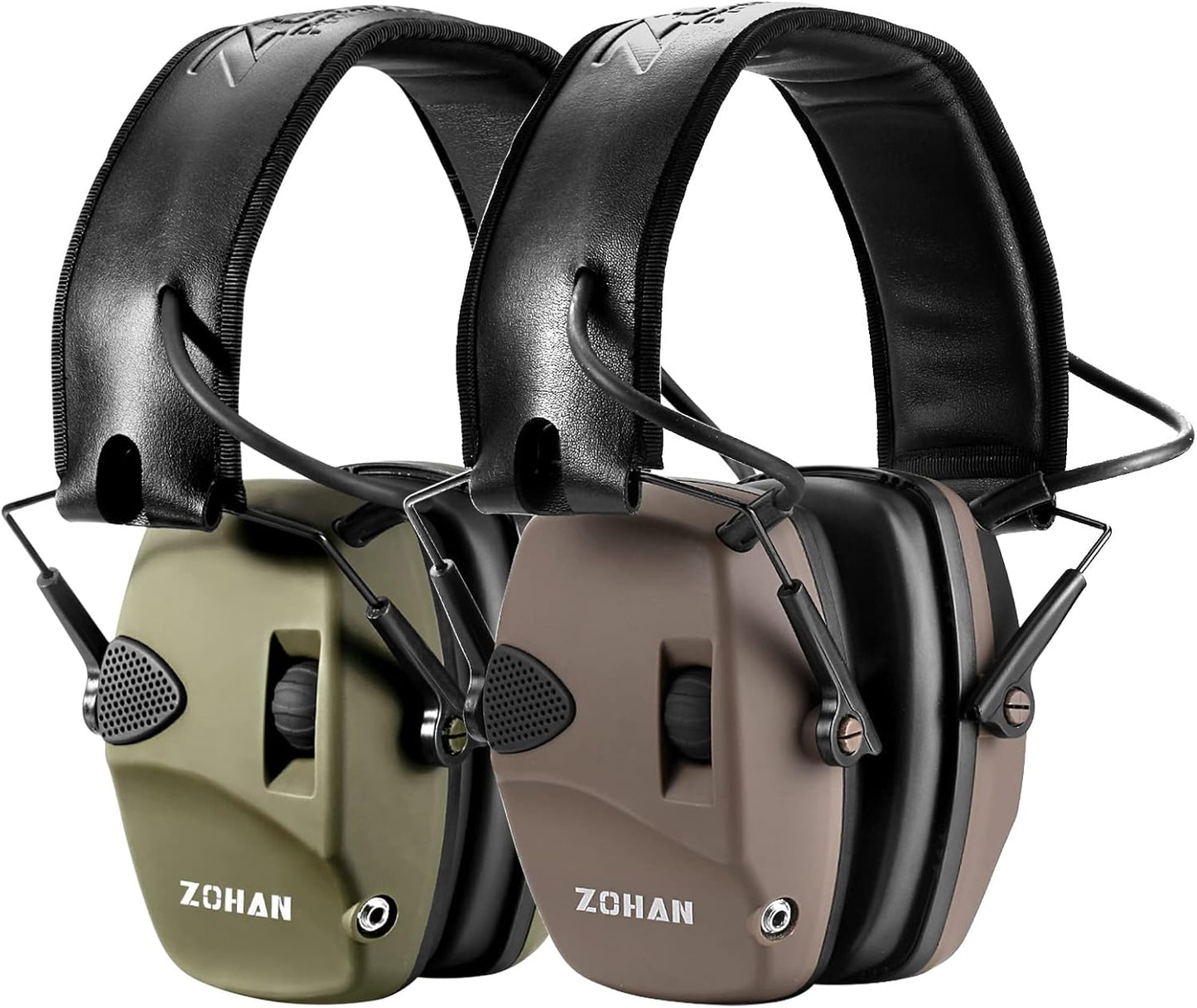 ZOHAN EM054 Electronic Shooting Ear Protection with Sound Amplification, Slim Active Noise Reduction Earmuffs for Gun Range