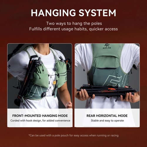 KAILAS FUGA AIR 7 Ⅳ Running Hydration Vest Hydration Pack Lightweight with Two TPU Water Bladders for Women Trail Cycling Hiking Tamashii Green S（C-D）