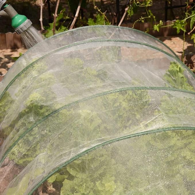 8Ft x 20Ft Mosquito Bug Insect Bird Fine Mesh Net Barrier Hunting Blind Garden Screen Netting for Protect Your Plant Fruits Flower