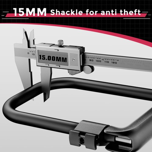 Windone E Bike U Lock with Keys,6in Length Waterproof Security Bicycle Locker Lock Heavy Duty Anti Theft for Motorcycle & Scooter with Sturdy Mounting Bracket,candado para bicicletas