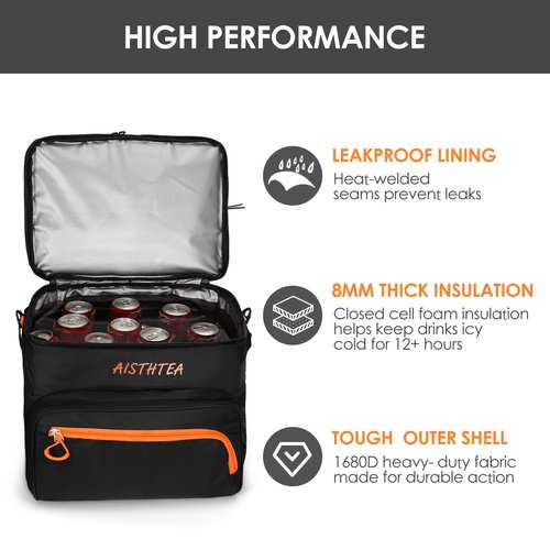 Rolling Cooler with Wheels and 𝟗𝟖𝐂𝐌 Handle, 𝟔𝟎+ Can Leakproof Soft Sided Travel Cooler, Double Deck & Enhanced Stability Wheeled Cooler, Insulated Cool Bag for Camping,Grocery,Beach,Outdoor
