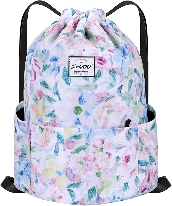 XEYOU Drawstring Sports Backpack Lightweight Gym Yoga Sackpack Shoulder Rucksack Casual Outdoor Daypack for Women and Men