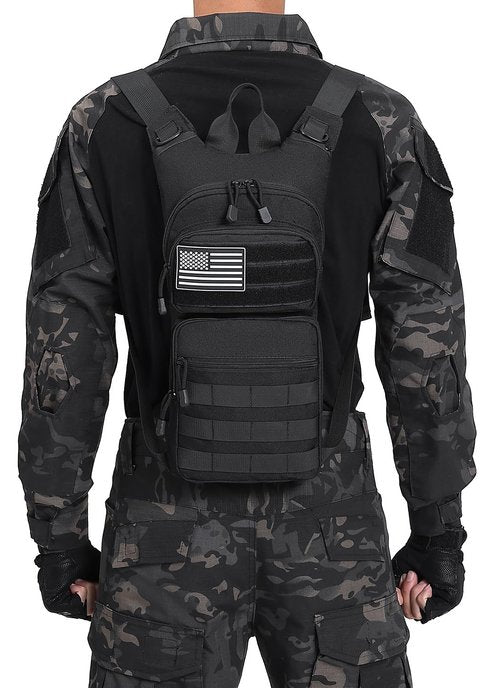 ATBP Insulated Water Hydration Pack Bag with 3L TPU Bladder Tactical Molle Hydration Backpack for Hiking Cycling Running