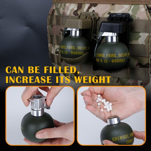 Zhongren Dummy Grenade Toy Model Plastic Grenades CS Airsoft Tactical Gear Accessories for Army Fans Cosplay Movie Props Outdoor (M67)