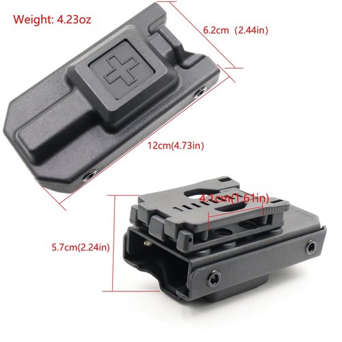 Tourniquet Holder, Tourniquet Case Compatibility with Tourniquet Gen 7, Adjustable Molle Tourniquet Pouch Mounting Adapter Fits up to a 2.3" Belt. (1 Pack)