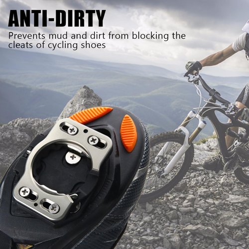 7.3x5.9x0.8 CM / 2.87x2.32x0.31in Cycling Shoe Cleats, Bicycle Pedal Cover Quick Release Pedal Clip Shoe Shields for Speed Play Zero