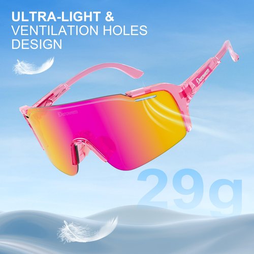 Derowern Kids Sunglasses Polarized Youth Baseball Sunglasses Sports TR90 Lightweight Frame Sun Glass for Boys Girls Age 10-14 Softball Cycling Running