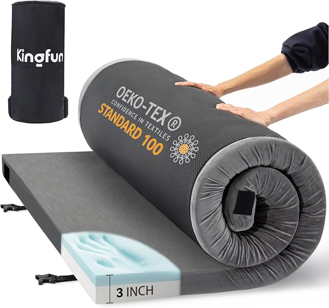 Sleeping Pad for Adults, Comfortable Thick Floor Sleeping Mats for Car Truck Tent with Removable Travel Bag
