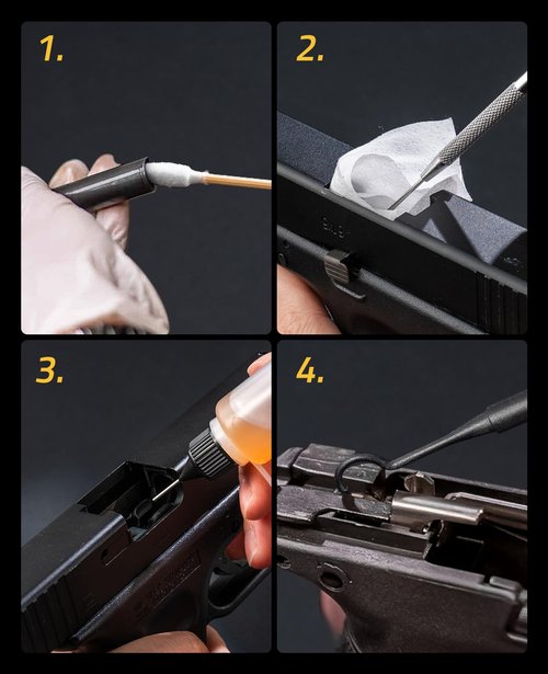 CVLIFE Gun Cleaning Kit for 9mm .223/5.56mm 12GA .38 & .357 Cal, Gun Cleaning Supplies with Bore Cleaner, Gun Cleaning Mat, Patches, Swabs, Gun Brushes, Cleaning Pick, Oil Bottle