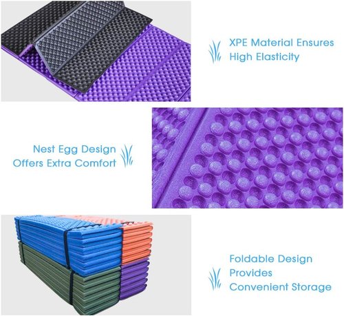 Dilwe Foam Sit Mat, Lightweight Folding Pads for Yoga, Exercise, Camping & Hiking