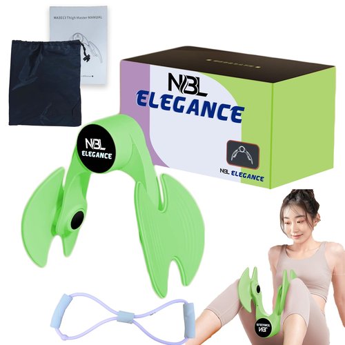 NBL ELEGANCE Thigh Master for Men/Women,Kegel Trainer,Pelvic Floor Muscle Exerciser with Resistance Band, Inner Thigh ,Arm & Hip Trimmer/Toner for Postpartum Recovery, Workout Equipment for Home & Gym