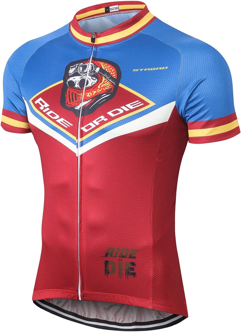 Strgao Men's Cycling Jersey Bike Short Sleeve Shirt