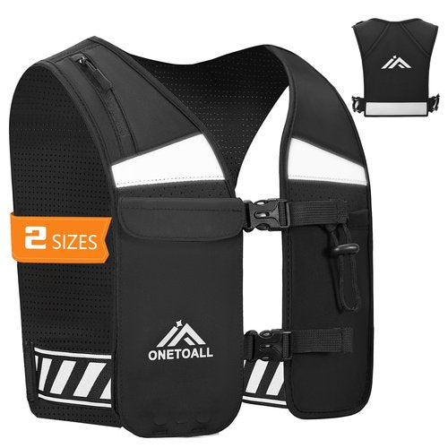 Running Hydration Vest, Breathable Running Vest for Men Women, Lightweight Reflective Hydration Vest for Trail Hiking Cycling