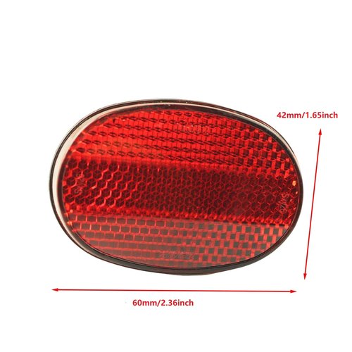 PZRT Bicycle Fender Reflector Red for MTB Fender Mounting Reflective Accessories Seat Hanger Plastic Reflector Rear Tail Light Cycling Accessories