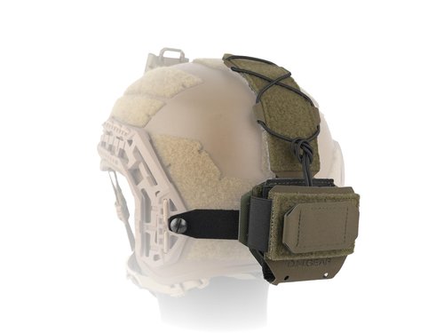 Tactical Helmet Battery Pouch Counterweight Pouch 500D Nylon Helmet Battery Bag for Airsoft Hunting Outdoor Sports (RG)