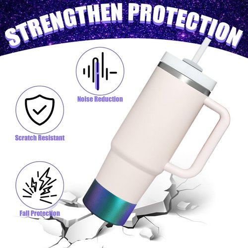 ZWIN Chameleon Gradient Matte Luster Silicone Boot,Silicone Boot Sleeve，Water Bottle Boot Compatible with 12-40oz & Water Bottle and More Bottles with 2.8-3in Base(Emerald)