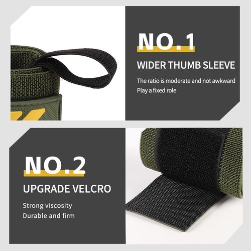 Cinlitek Pro-Grade Weightlifting Wrist Wraps (24") for Gym, Strength Training, and Powerlifting(1 Pair) - Heavy-Duty Thumb Loop Straps for Maximum Wrist Support in Bodybuilding & Fitness (Men & Women)