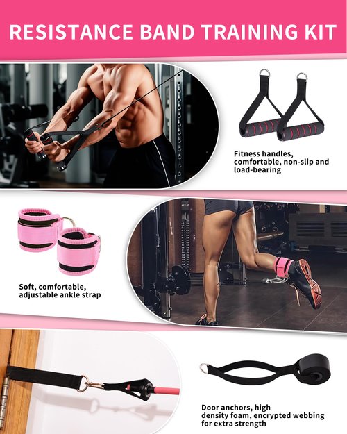 LAKXSF Pull Up Assistance Bands - Exercise Bands, Resistance Bands for Working Out, Physical Therapy, Body Stretching, and Strength Training, Pull Up Bands for Men and Women