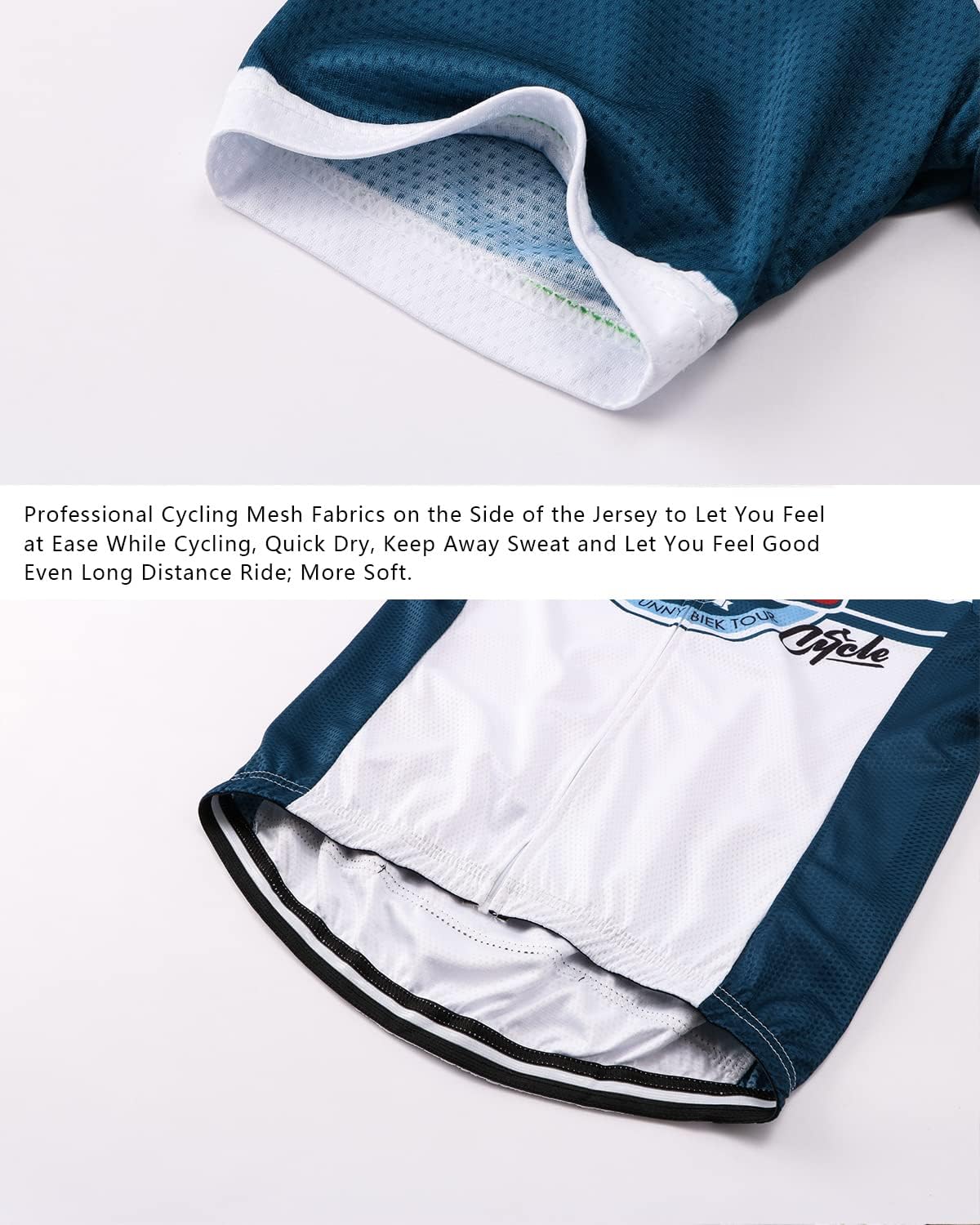 Strgao Men's Cycling Jersey Bike Short Sleeve Shirt