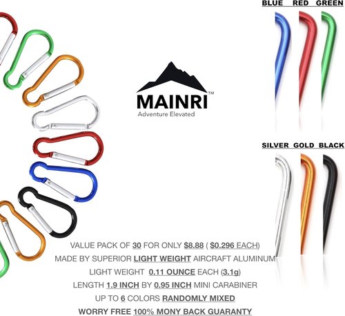 Carabiner Clip Keychain Small Carabiner Mini Carabiner Spring Aluminum Carabiner Outdoor Caribeaners Small Keychain Carabeaner Ring Carabiner Keychain Bulk Mini Keychain Clip