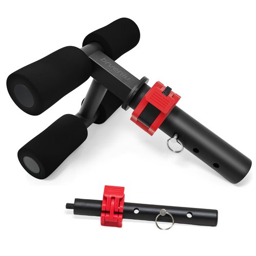Tib Bar for Tibialis Anterior and Calf Muscle Training Adjustable 1" & 2" Barbell Plate Compatibility, Heavy-Duty Steel, Ideal for Lower Leg Strength, Shin Splint Prevention, and Home Gym Use (Black)