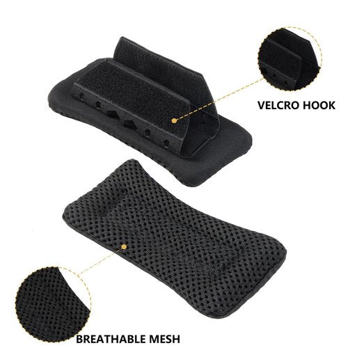 YPELUDRE 2 Pack Shoulder Strap Pads for Vest Carrier, Tactical Vest Shoulder Pads Backpack Strap Pads (Black)
